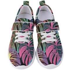 Leaves Tropical Jungle Pattern Women s Velcro Strap Shoes by Simbadda