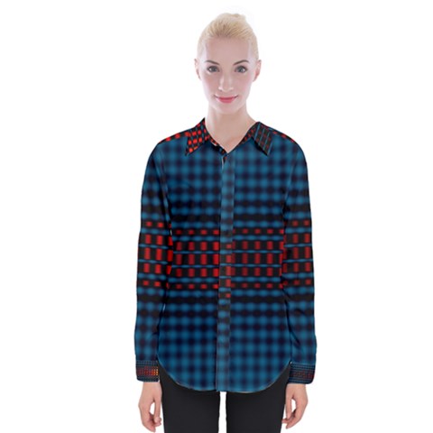 Signal Background Pattern Light Texture Womens Long Sleeve Shirt by Sudhe