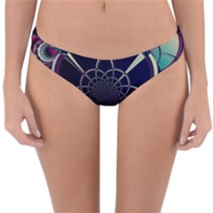 Fractal Artwork Abstract Background Art Pattern Reversible Hipster Bikini Bottoms