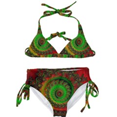 Abstract Fractal Pattern Artwork Art Kids  Classic Bikini Set