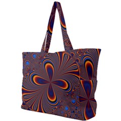 Abstract Fractal Background Pattern Simple Shoulder Bag