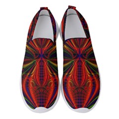 Abstract Art Fractal Women s Slip On Sneakers by Sudhe