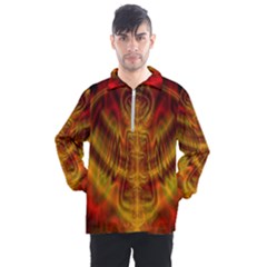 Abstract Art Artwork Fractal Design Men s Half Zip Pullover