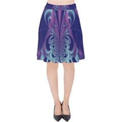 Design Art Digital Art Artwork Velvet High Waist Skirt