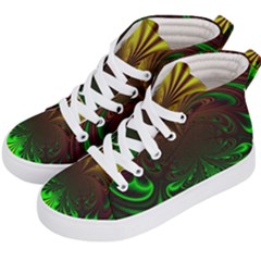 Digital Arts Fractals Futuristic Art Kids  Hi-top Skate Sneakers