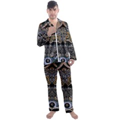 Fractal Art Artwork Design Men s Satin Pajamas Long Pants Set