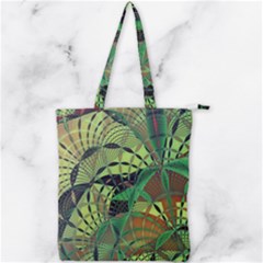 Design Background Concept Fractal Double Zip Up Tote Bag by Pakrebo