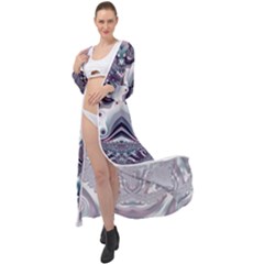 Fractal Art Artwork Design Maxi Chiffon Beach Wrap