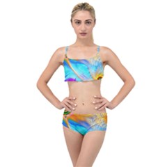 Artwork Digital Art Fractal Colors Layered Top Bikini Set