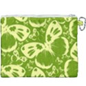 Butterflies Pattern Background Green Decoration Repeating Style Sketch Canvas Cosmetic Bag (XXXL) View2