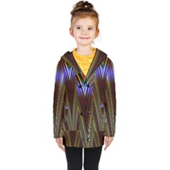 Design Silky Dynamic Elegance Kids  Double Breasted Button Coat