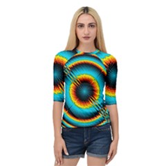 Art Artwork Fractal Digital Art Geometric Quarter Sleeve Raglan Tee