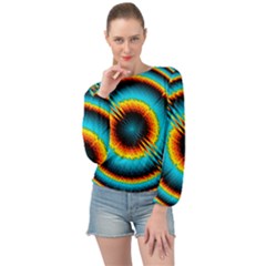 Art Artwork Fractal Digital Art Geometric Banded Bottom Chiffon Top