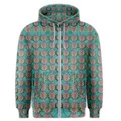 Lotus Bloom In The Sacred Soft Warm Sea Men s Zipper Hoodie by pepitasart