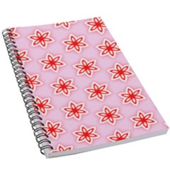 Texture Star Backgrounds Pink 5 5  X 8 5  Notebook