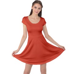 Tomato Red Cap Sleeve Dress by blkstudio