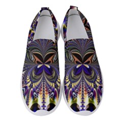 Abstract Art Artwork Fractal Design Art Pattern Women s Slip On Sneakers by Pakrebo