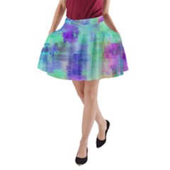 Watercolor Wash A-line Pocket Skirt by blkstudio