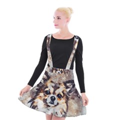 Chihuahua Dog Cute Pets Small Suspender Skater Skirt