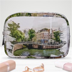 Amsterdam Holland Canal River Make Up Pouch (small) by Wegoenart