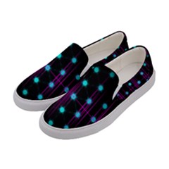 Sound Wave Frequency Women s Canvas Slip Ons