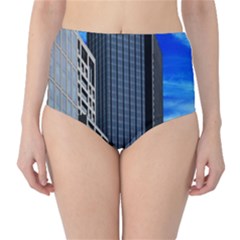 Architecture Frankfurt Houses Classic High-waist Bikini Bottoms by Wegoenart