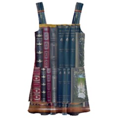 Books Library Bookshelf Bookshop Kids  Layered Skirt Swimsuit by Wegoenart