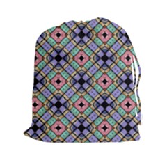 Pattern Wallpaper Background Abstract Geometry Drawstring Pouch (xxl)