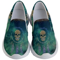 Dreamcatcher With Skull Kids  Lightweight Slip Ons