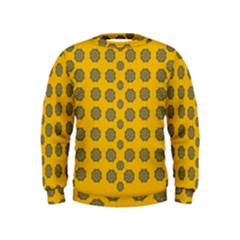 Sensational Stars On Incredible Yellow Kids  Sweatshirt by pepitasart