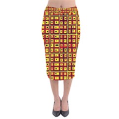 Rby 30 Velvet Midi Pencil Skirt by ArtworkByPatrick