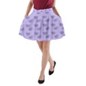 Zodiac Bat Lilac A-Line Pocket Skirt View1