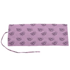 Zodiac Bat Pink Roll Up Canvas Pencil Holder (s)