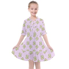 Happy Toast Pink Kids  All Frills Chiffon Dress