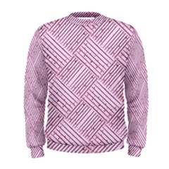 Wood Texture Diagonal Weave Pastel Men s Sweatshirt by Mariart