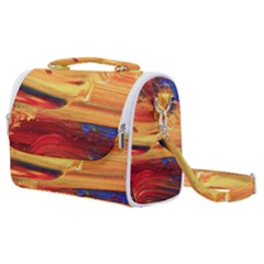 Rainbow Waves Satchel Shoulder Bag by WILLBIRDWELL