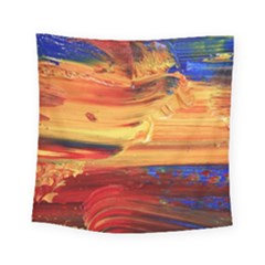 Rainbow Waves Square Tapestry (small) by WILLBIRDWELL