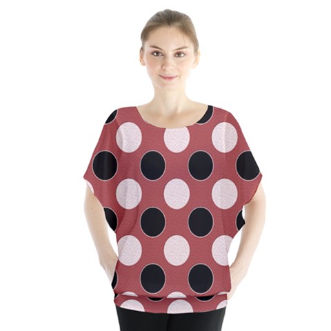 Dot 2 Dot Four Batwing Chiffon Blouse by impacteesstreetwearsix