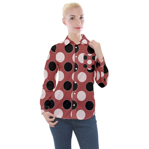 Dot 2 Dot Four Women s Long Sleeve Pocket Shirt by impacteesstreetwearsix