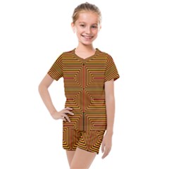 Hs Rby 7 Kids  Mesh Tee And Shorts Set