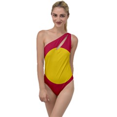 Colorado State Flag Symbol To One Side Swimsuit by FlagGallery