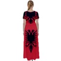 Albania Flag High Waist Short Sleeve Maxi Dress View2