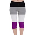 Asexual Pride Flag LGBTQ Velvet Capri Leggings  View1