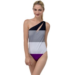 Asexual Pride Flag Lgbtq To One Side Swimsuit by lgbtnation