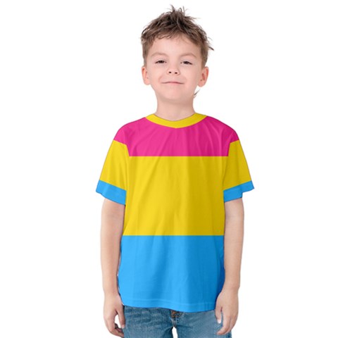 Pansexual Pride Flag Kids  Cotton Tee by lgbtnation