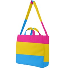 Pansexual Pride Flag Square Shoulder Tote Bag by lgbtnation