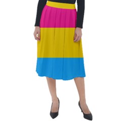 Pansexual Pride Flag Classic Velour Midi Skirt  by lgbtnation