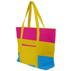 Pansexual Pride Flag Zip Up Canvas Bag by lgbtnation