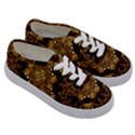 Gold Black Book Cover Ornate Kids  Classic Low Top Sneakers View3