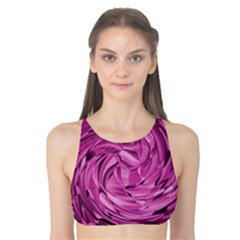 Strudel Magenta Pattern Art Spiral Tank Bikini Top by Pakrebo